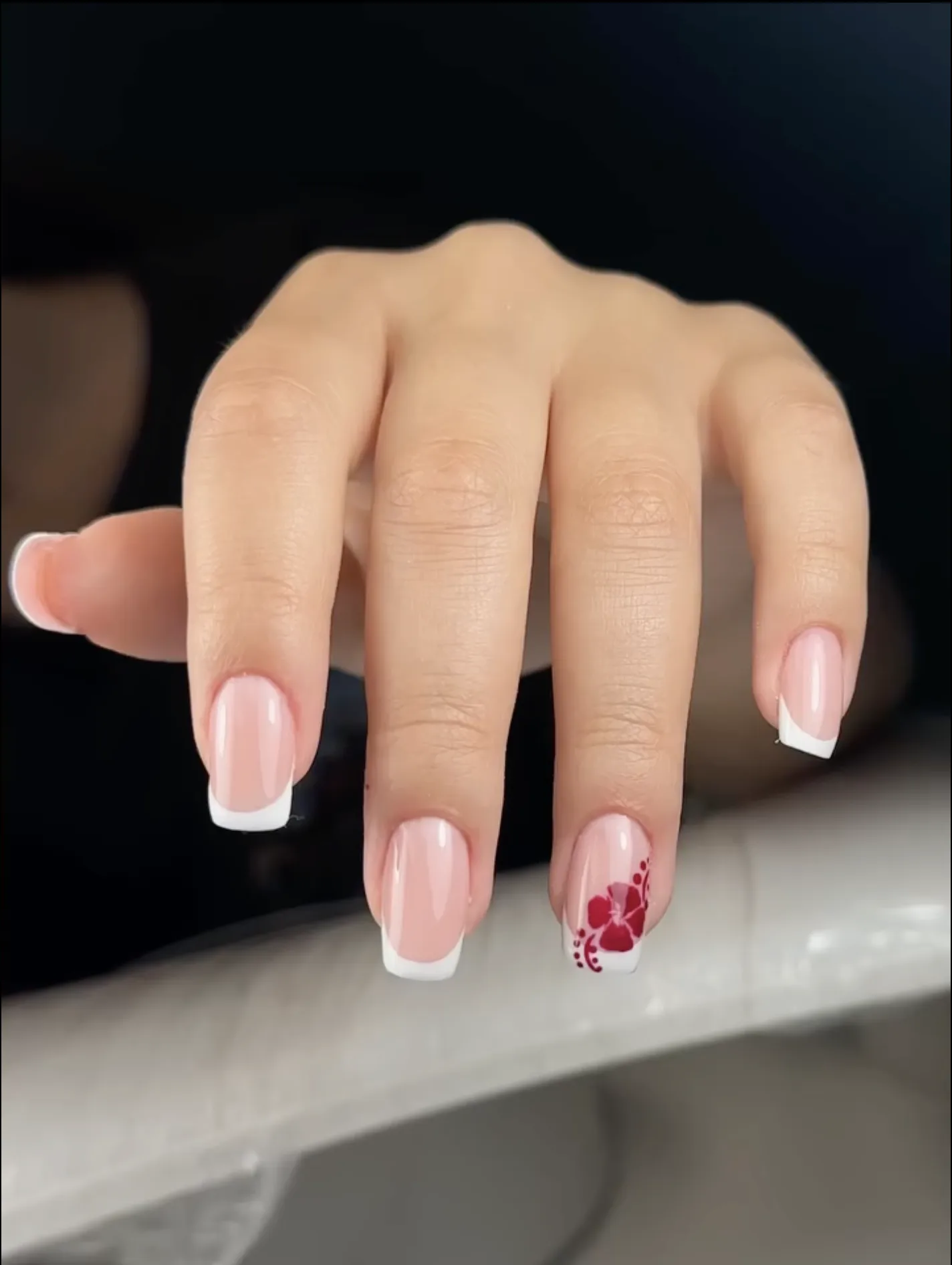 Russian manicure being performed on a client at AP Beauty Studio Vaughan